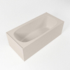 MONDIAZ FREEZE baignoire autoportante - 180x85cm - Solid Surface - lin mat (beige) SW491477