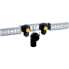 Geberit Pushfit Dubbele muurplaat binnendraad messing 2x 20x1/2 - met afvoerklem 7950153