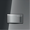Geberit type 50 urinioir bedieningsplaat - pneumatisch - rechthoekige knoppen - rookglas spiegelend 0730021