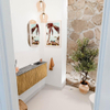 Mondiaz JOYA-DLUX 100cm meuble de toilette - couleur Oak - Vasque FAYE position Droite 1 trou de robinet couleur Sombra. SW1424272