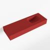 MONDIAZ LEX Opbouwwastafel 90x30x12cm 0 kraangaten wasbak rechts Solid Surface mat SW476605 MONDIAZ LEX Opbouwwastafel 90x30x12cm 0 kraangaten wasbak rechts Solid Surface mat SW476605