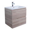Adema Looks badmeubel met wastafel 60x45.5x58cm met overloop hout-look SW333550 Adema Looks badmeubel met wastafel 60x45.5x58cm met overloop hout-look SW333550