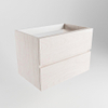 MONDIAZ VICA Meuble bas - 2 tiroirs - 70x60x45cm - Découpe centrale - Version XL 60cm - Underlayment SW1188312