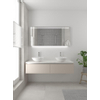 Bruynzeel Giro badmeubelset 49x150x46cm 2 wasbakken 2 lades met spiegel met softclose composite kasjmier grijs SW384321 Bruynzeel Giro badmeubelset 49x150x46cm 2 wasbakken 2 lades met spiegel met softclose composite kasjmier grijs SW384321
