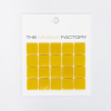SAMPLE The Mosaic Factory Amsterdam carreau mosaïque 2x2x0.4cm pour mur et sol pour intérieur et extérieur carré Verre Jaune SW861850