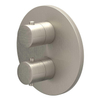 IVY Bond Partie visible - pour mitigeur thermostatique encastré - inverseur 2 voies - rosace ronde - Nickel brossé PVD SW1030947