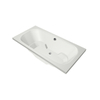Xenz Tanga Baignoire duo - 180x90x51 - bonde centrale - acrylique - blanc mat SW103392