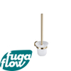 FugaFlow Eccelente Acces Toiletborstelhouder - rond - Geborsteld Messing PVD - Black Friday - SW1123213