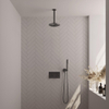 BRAUER Gunmetal Edition inbouw regendoucheset – Ø20 cm hoofddouche – 30 cm plafondbuis – staafhanddouche – met omstel SW925718