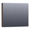 Saniclass Plain Spiegelkast 80x70x15cm Legno Antracite SW393102 Saniclass Plain Spiegelkast 80x70x15cm Legno Antracite SW393102