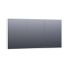 BRAUER Impress Deluxe armoire de toilette - 140x70x15cm - éclairage interne et externe - 3 portes miroir double face - blanc mat SW242142 BRAUER Impress Deluxe armoire de toilette - 140x70x15cm - éclairage interne et externe - 3 portes miroir double face - blanc mat SW242142