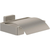 Villeroy & Boch Elements - Striking Toiletrolhouder met deksel - 131 x 115 x 45 mm - Matt Brushed Nickel (RVS) SW974038