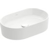 Villeroy & Boch Collaro opzetwastafel ovaal 56x36cm zonder overloop zonder kraangat ceramic+ wit SW358399 Villeroy & Boch Collaro opzetwastafel ovaal 56x36cm zonder overloop zonder kraangat ceramic+ wit SW358399