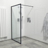 Saniclass Bellini inloopdouche 100x200cm helder veiligheidsglas mat zwarte lijst rondom met anti kalk SW238208 Saniclass Bellini inloopdouche 100x200cm helder veiligheidsglas mat zwarte lijst rondom met anti kalk SW238208
