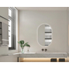 FugaFlow Accelente Arredo Miroir de salle de bain - 50x80cm - Ovale - Horizontal / Vertical - éclairage LED indirect - chauffe-miroir - Infrarouge SW1171480
