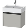 Duravit Ketho.2 Wastafelonderbouwkast - met 1 lade - 58.4x39x44cm - met greep antraciet - betongrijs mat SW772640
