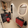 MONDIAZ TURE-DLUX meuble de toilettes 60 cm Fire. Lavabo EDEN Lava position droite. Avec 1 trou de robinet. SW1103760