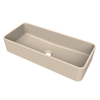 Arcqua Case waskom - rechthoek - 60x26cm - mat zand SW1209064