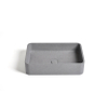 Ideavit Gaia Vasque à poser 50x32.5x12cm Béton rectangulaire Grey SW568405