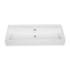 Saniclass Levina Meuble lavabo - 100.5x47x12cm - trop-plein - 1 lavabo - sans trou de robinet - céramique - blanc brillant SW1382549