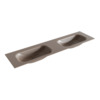 Mondiaz BIG small Smoke solid surface inbouw wastafel 180cm dubbel SW432818 Mondiaz BIG small Smoke solid surface inbouw wastafel 180cm dubbel SW432818