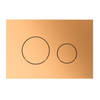 Tece Loop bedieningsplaat voor duospoeltechniek messing metallic TWEEDEKANS OUT14812