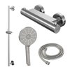 Brauer Brushed Edition Mitigeur douche thermostatique mural avec barre de douche curseur Nickel brossé PVD SW505356 Brauer Brushed Edition Mitigeur douche thermostatique mural avec barre de douche curseur Nickel brossé PVD SW505356