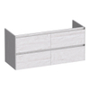 BRAUER Inspire meuble sous-lavabo 120 4 tiroirs softclose - sans poignées - 2 découpes pour siphon - Forest Seashell SW1200606