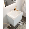 MONDIAZ VICA 60cm badmeubel clay 2 lades wastafel cloud midden met 1 kraangat SW410520 MONDIAZ VICA 60cm badmeubel clay 2 lades wastafel cloud midden met 1 kraangat SW410520