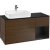Villeroy & Boch Finion wastafelonderkast 120x60.3cm 3 lades Walnut SW479825 Villeroy & Boch Finion wastafelonderkast 120x60.3cm 3 lades Walnut SW479825