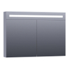 Saniclass Double face spiegelkast 100x70x15cm verlichting geintegreerd rechthoek 2 draaideuren Mat Grijs MDF SW371693 Saniclass Double face spiegelkast 100x70x15cm verlichting geintegreerd rechthoek 2 draaideuren Mat Grijs MDF SW371693