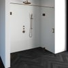 Saniclass Create douchedeur 200x200cm 2-delig profielloos met antikalk en 8mm veiligheidsglas koper SW486617 Saniclass Create douchedeur 200x200cm 2-delig profielloos met antikalk en 8mm veiligheidsglas koper SW486617