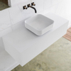 MONDIAZ LAGOM 110cm badmeubel solid surface talc 1 lades Wastafel BINX opzetkom midden zonder kraangat SW409072 MONDIAZ LAGOM 110cm badmeubel solid surface talc 1 lades Wastafel BINX opzetkom midden zonder kraangat SW409072
