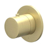 IVY Bond Pièce de finition - 3 voies - inverseur-arrêt - symmetry - rosace ronde - Or mat brossé PVD SW1032346