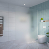 FugaFlow Eccelente Vetro Douche à l'italienne - verre mat - 160x200cm - 8mm - nano - profilé encastré aveugle SW1468384