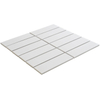La mosaïque Mosaic Factory Barcelona - 29,1x29,7cm - carrelage mural et de sol - Rectangulaire - Porcelaine Blanc Mat SW523993