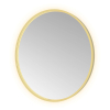 Hotbath &MORE Spiegel Round - diameter 80cm - direct en indirect LED - spiegelverwarming - dimbaar - met afstandsbediening - PVD - geborsteld messing goud SW1245869