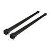 Wiesbaden Slim set barres de stabilisation 120 cm pour douches à l'italienne autoportantes noir mat SW545145