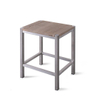 Tabouret de douche Looox Wood collection 35x30x45 avec cadre inox chêne brossé inox brossé SW73173