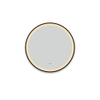 FugaFlow Eccelente Arredo Badkamerspiegel - rond - diameter 120cm - geintegreerde LED verlichting - spiegelverwarming - infraroodbediening - mat zwart SW1123408