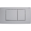 Geberit Twinline bedieningplaat met frontbediening voor toilet 34x18.5cm chroom mat SW242689 Geberit Twinline bedieningplaat met frontbediening voor toilet 34x18.5cm chroom mat SW242689