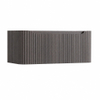 H&R Badmeubelen Juice Wastafelonderkast - 100x45x40cm - afgeronde hoeken - 3D-front - 1 lade - geïntegreerde greep - wenge SW1259185