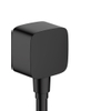 Hansgrohe FixFit E Coude mural avec clapet anti-retour en plastique mat noir SW451608