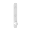 Hotbath Cobber afbouwdeel inbouwthermostaat met 2 pushbuttons verticale plaatsing mat wit SW229943