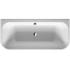 Duravit Happy d.2 bad back-to-wall 180x80cm wit mat antraciet SW297020 Duravit Happy d.2 bad back-to-wall 180x80cm wit mat antraciet SW297020