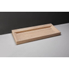 Forzalaqua Bellezza lavabo - 120.5x51.5x9cm - 2 trous de robinet - travertin adouci (beige) SW67795