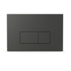 QeramiQ Push Plaque de commande - pour réservoir encastré Geberit UP320 - double chasse - boutons rectangulaires - plastique - anthracite mat SW1102377