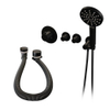 Brauer Black Edition thermostatische inbouw badkraan met badvulcombinatie en wandaansluitbocht 3 standen ronde handdouche 150cm gladde doucheslang aansluitbocht met handdouchehouder Zwart mat SW385413 Brauer Black Edition thermostatische inbouw badkraan met badvulcombinatie en wandaansluitbocht 3 standen ronde handdouche 150cm gladde doucheslang aansluitbocht met handdouchehouder Zwart mat SW385413