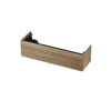 INK Wastafelonderkast - 140x45x37.6cm - 1 lade - push to open - met recht opdekfront - MFC - Zuiver eiken SW439444