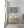 Bruynzeel Combo badmeubelset 120x45cm 2 wasbakken 2 lades met spiegelkast met softclose ceramic bardolino SW383594 Bruynzeel Combo badmeubelset 120x45cm 2 wasbakken 2 lades met spiegelkast met softclose ceramic bardolino SW383594